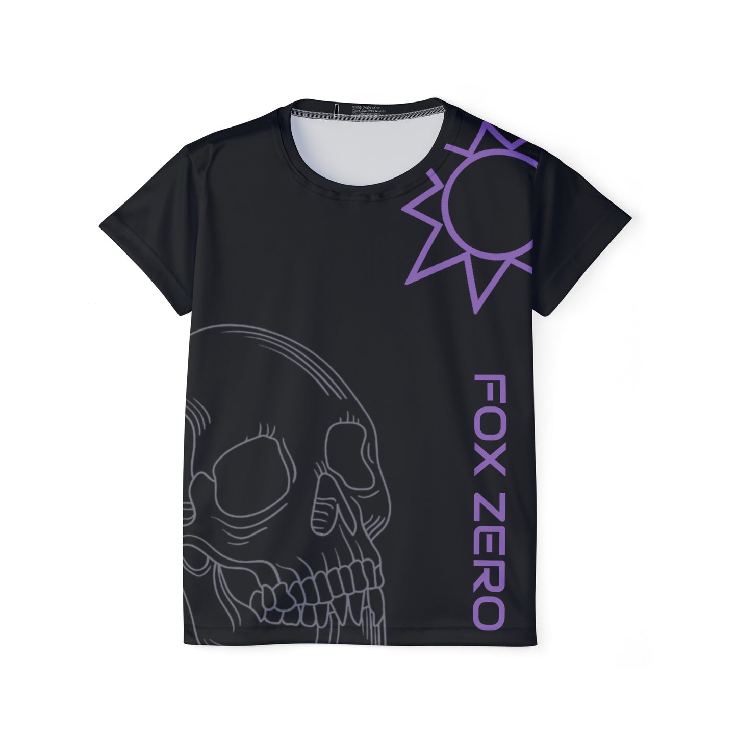 Fox Zero Women's White Skull Tee BLACK