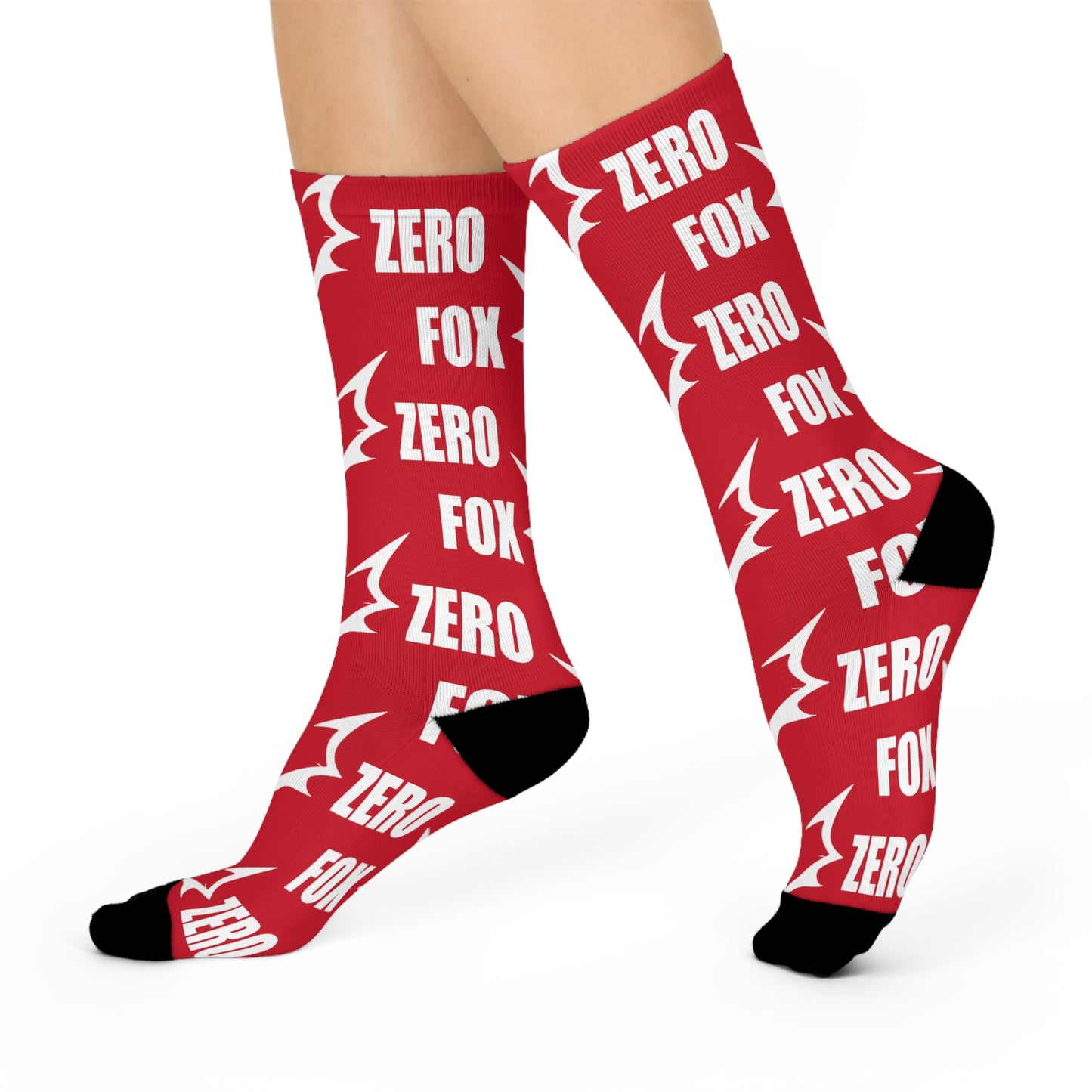 Fox Zero Red Cushioned Crew Socks