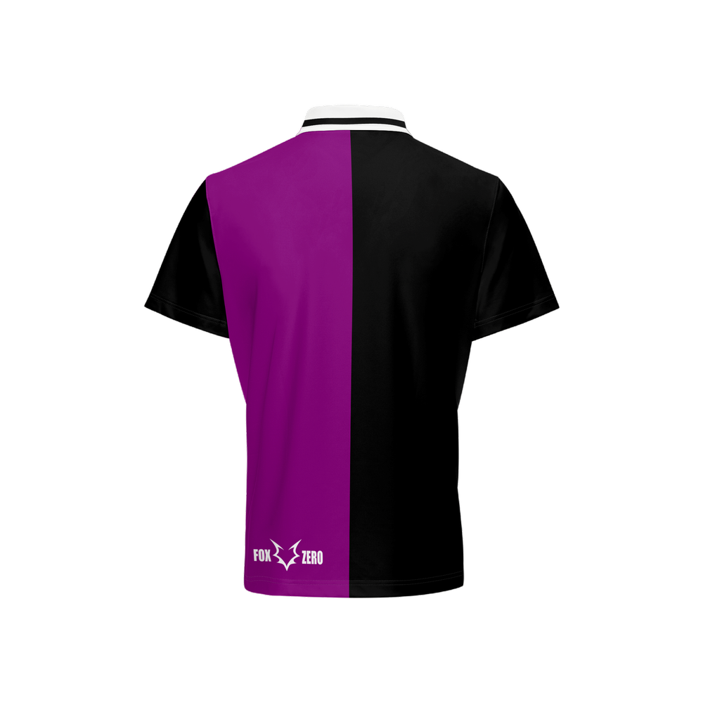 Fox Zero Purple & Black Golf Polo