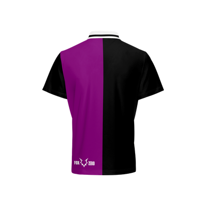 Fox Zero Purple & Black Golf Polo