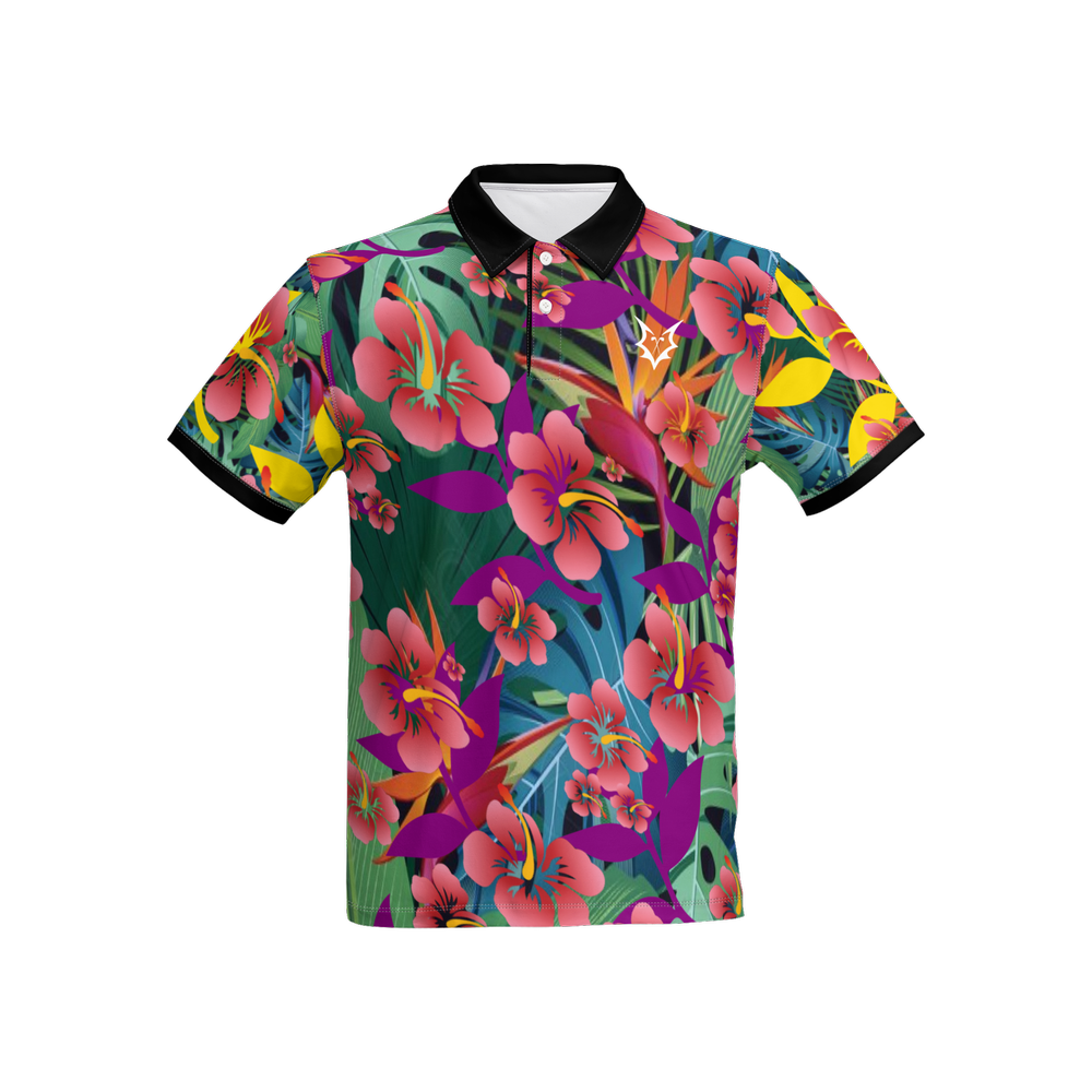 Fox Zero SlimFit All In Hawaiian Polo