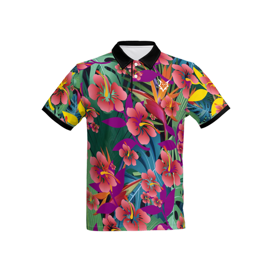 Fox Zero SlimFit All In Hawaiian Polo