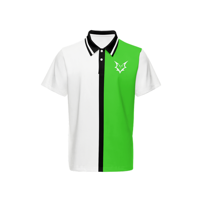 Fox Zero Green & White Golf Polo