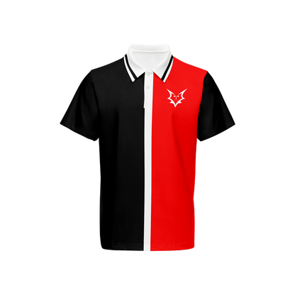 Fox Zero Red & Black Golf Polo