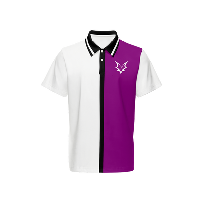 Fox Zero Purple & White Golf Polo